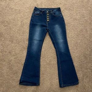 High Waisted Bell Bottom Jeans